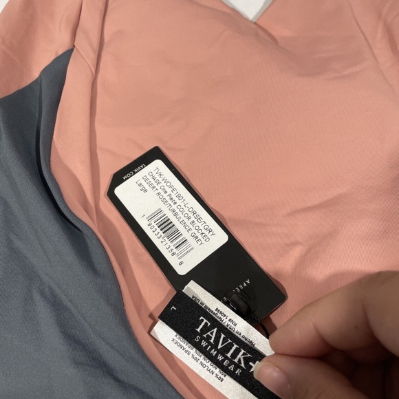 NWD Tavik [ Large ] Chase Colorblock One-Piece Swimsuit‎ Desert Rose/ Grey - Picture 10 of 12